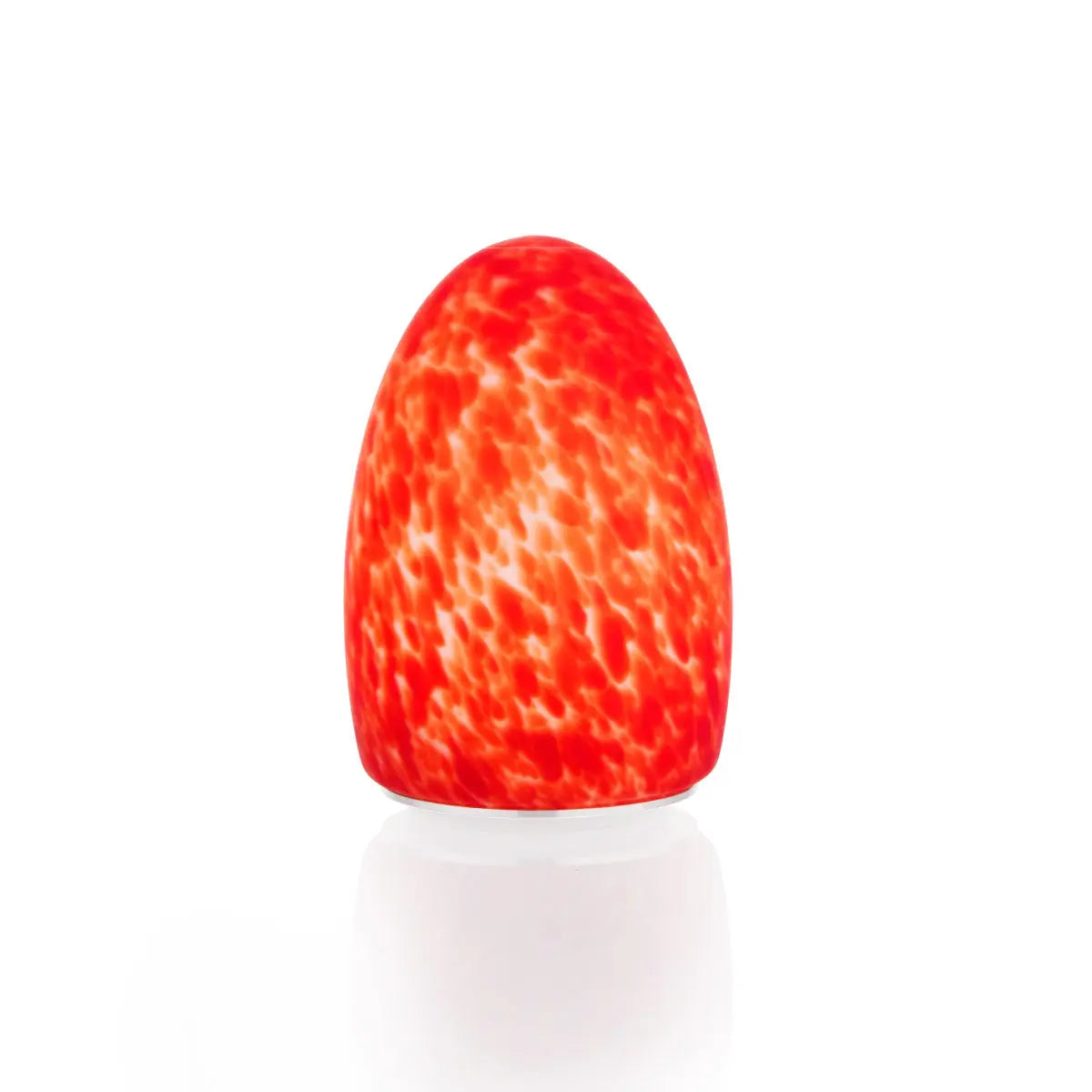 Filini Classic Egg Speckle LED table lamp, red, set of 2 Filini