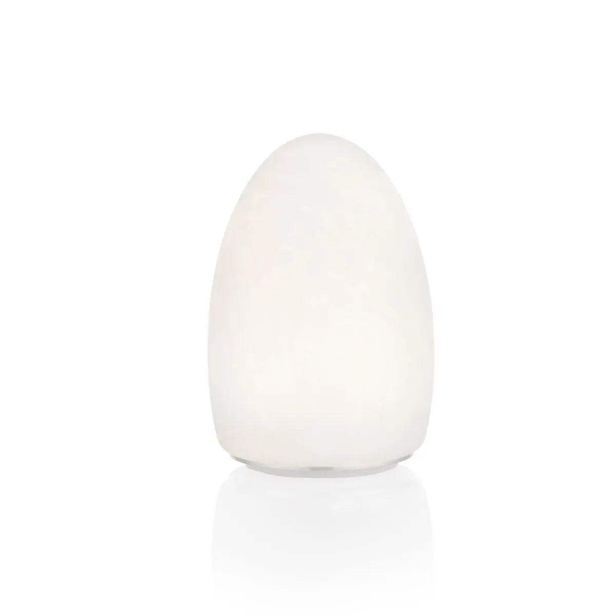 Filini Classic Egg Speckle LED table lamp, white, set of 2 Filini