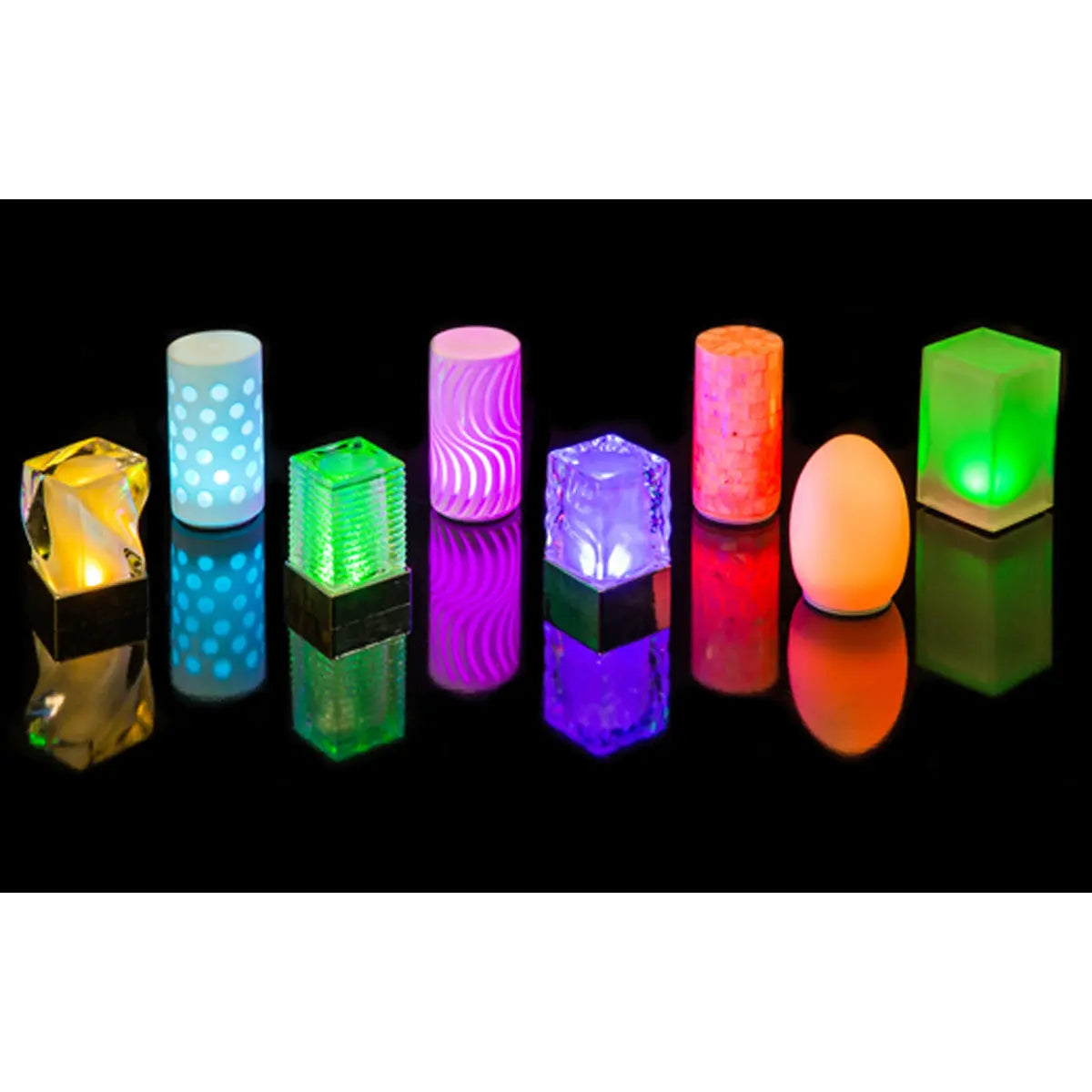 Filini Classic Rib LED table lamp, set of 2 Filini