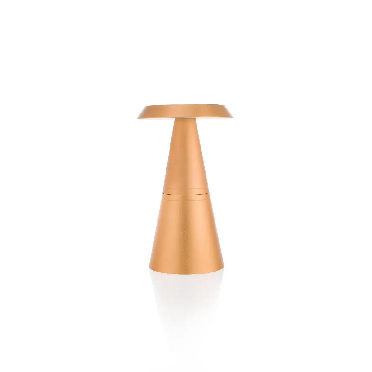 Filini Cone metal table lamp, champagne gold - DesertRiver.shop