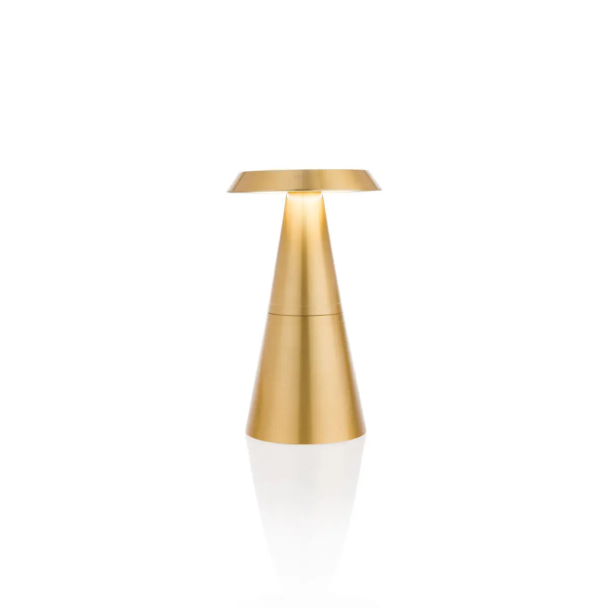 Filini Cone metal table lamp, gold - DesertRiver.shop