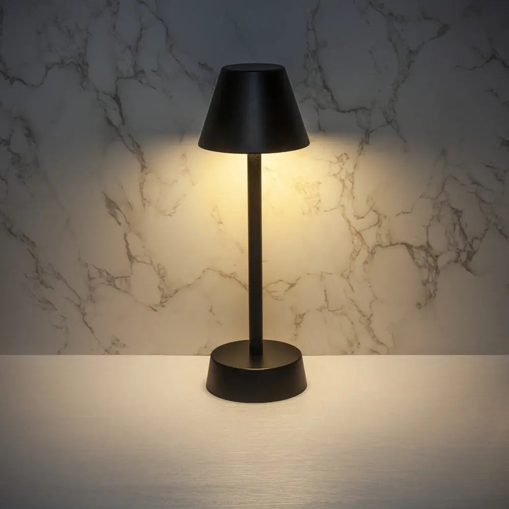 Filini Empire metal table lamp, black - DesertRiver.shop
