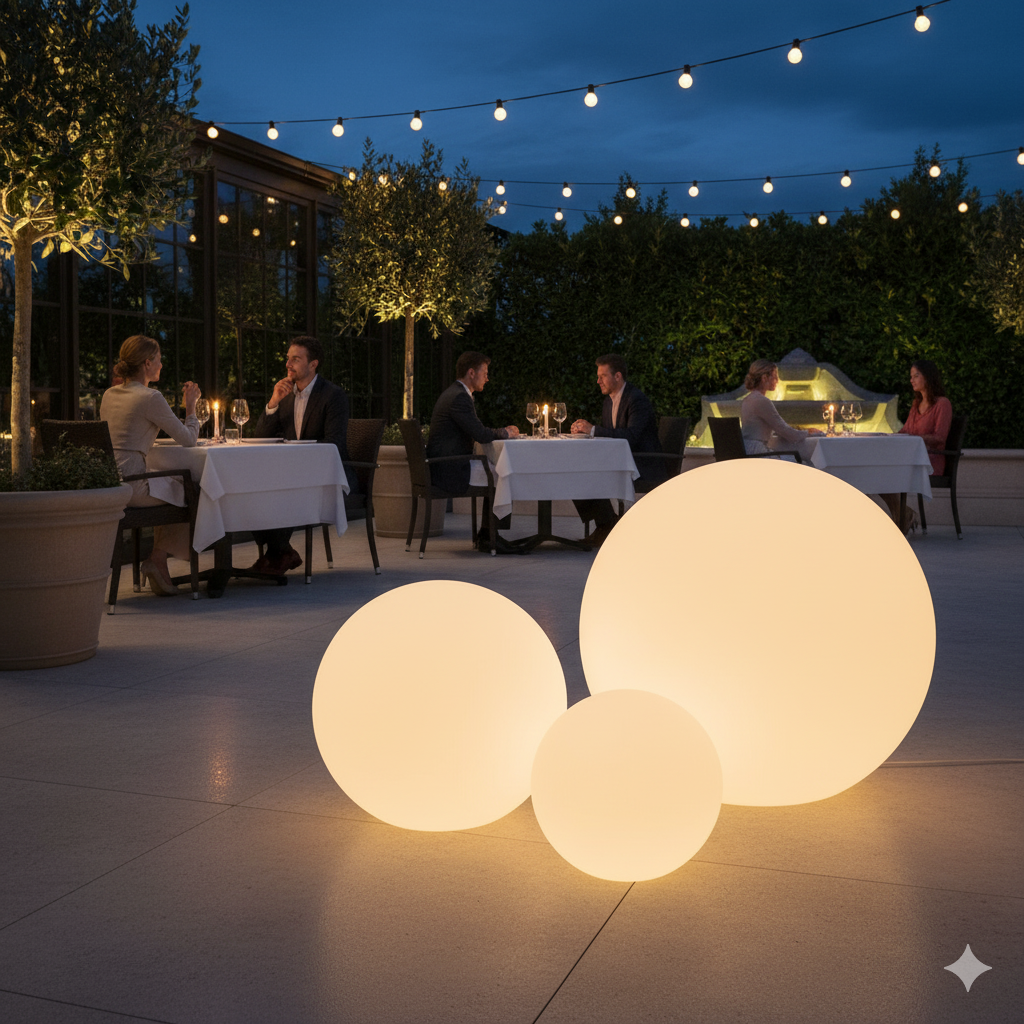 Filini Globe Light – Rechargeable RGB Floating Outdoor LED Lamp