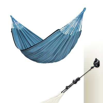 LA SIESTA Flora Double Organic Cotton Classic Swing Hammock (Size L - 160 cm)