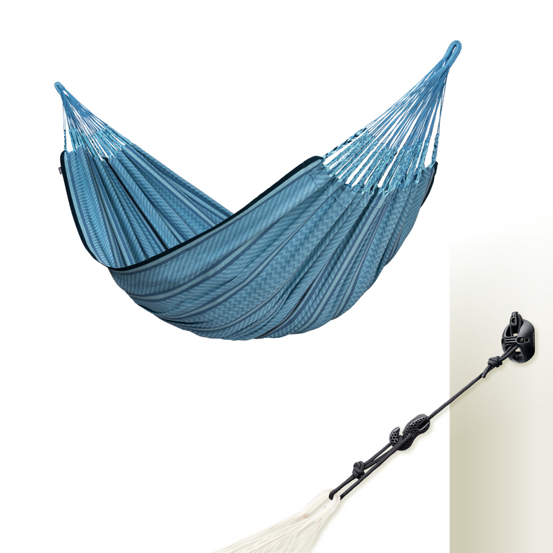 LA SIESTA Flora Organic cotton classic swing hammock, double (160 cm width). Stand optional.