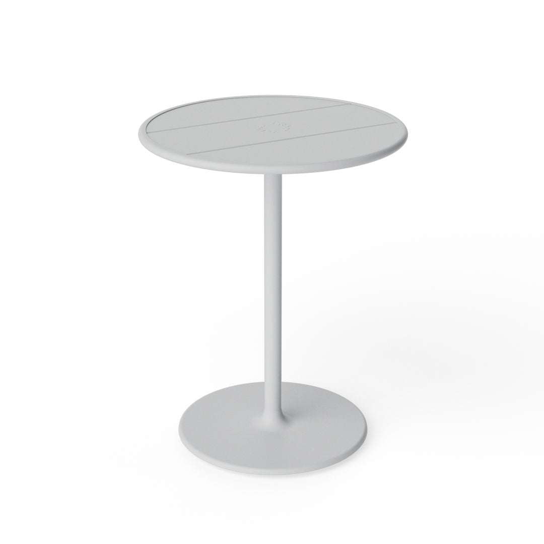 Compact round Fatboy Fred’s Bistreau table in blue, available from Desert River Shop