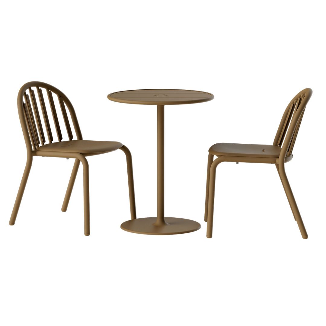 Fatboy Fred's Bistreau Round Table and Chair Set (2-Seater)