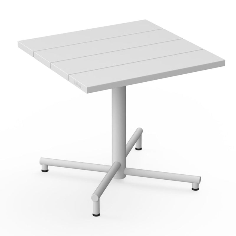 Minimalist square Fatboy Fred’s Bistreau table in white, offered by Desert River Shop