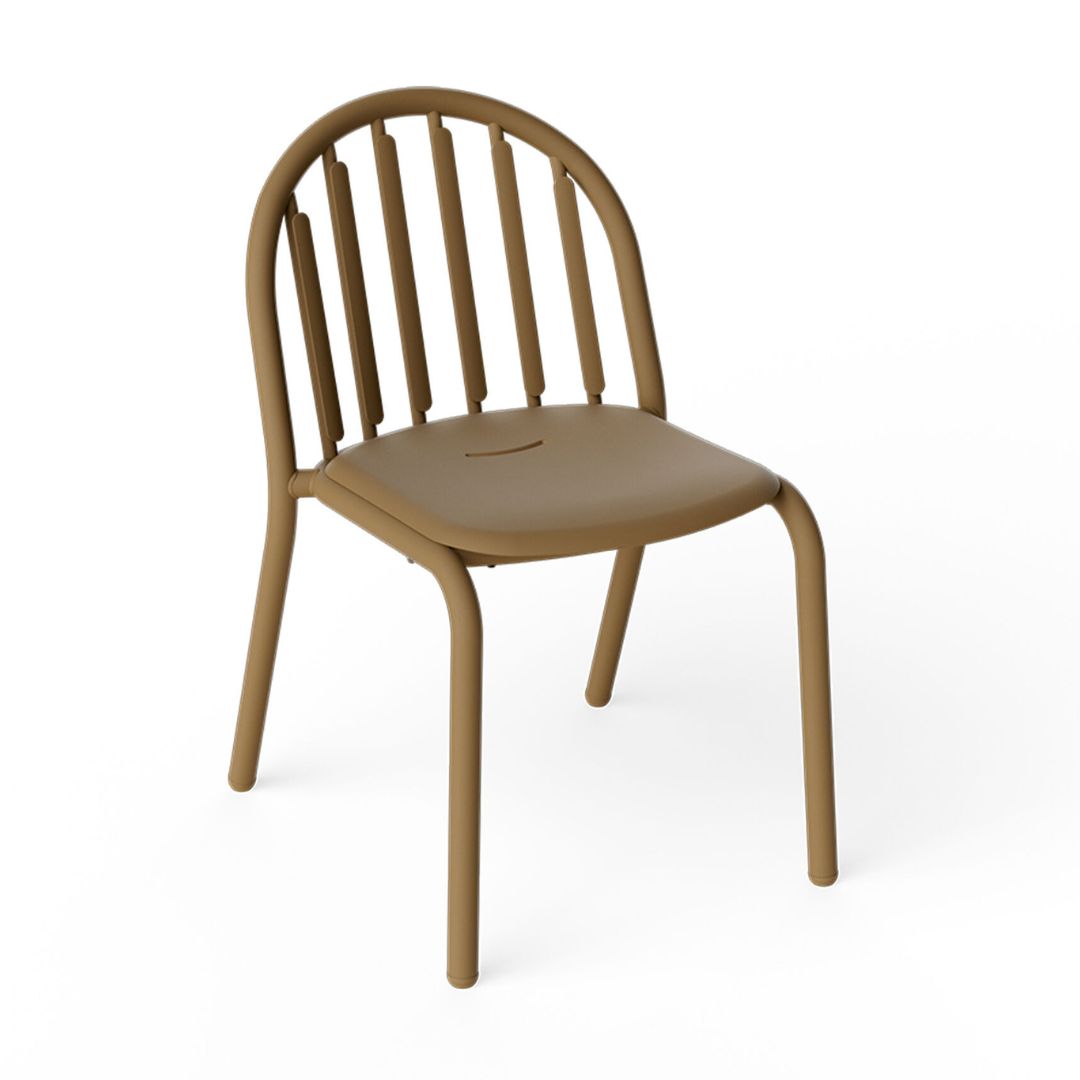Armless version of Fatboy Fred’s chair in modern finish, sold at Desert River Shop