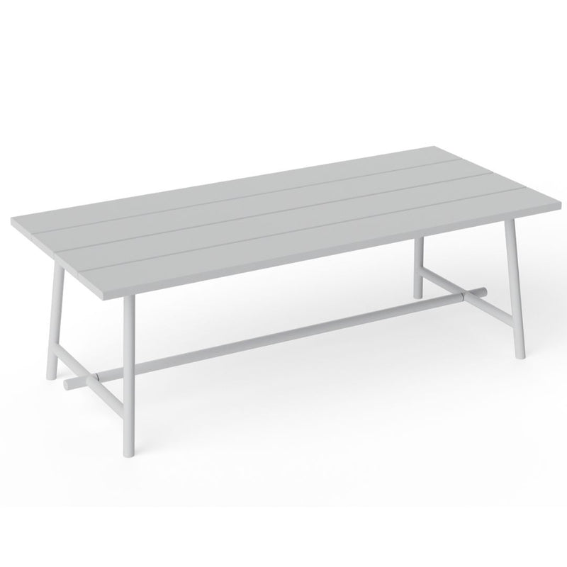 Spacious 6-seater Fatboy Fred’s outdoor dining table in light grey, available at Desert River Shop
