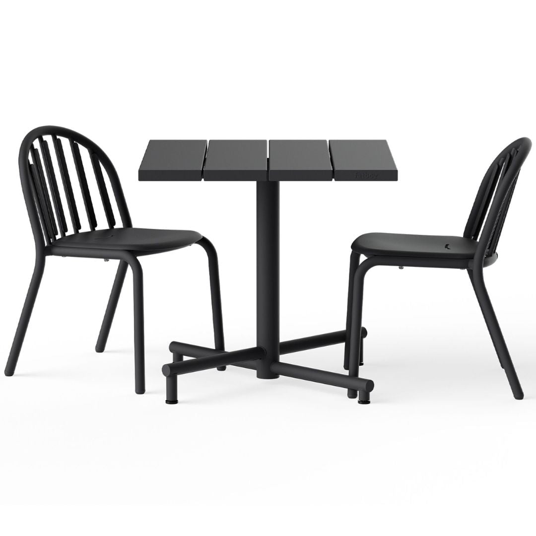 Fatboy Fred's Bistreau Square Table and Chair Set (2-Seater)