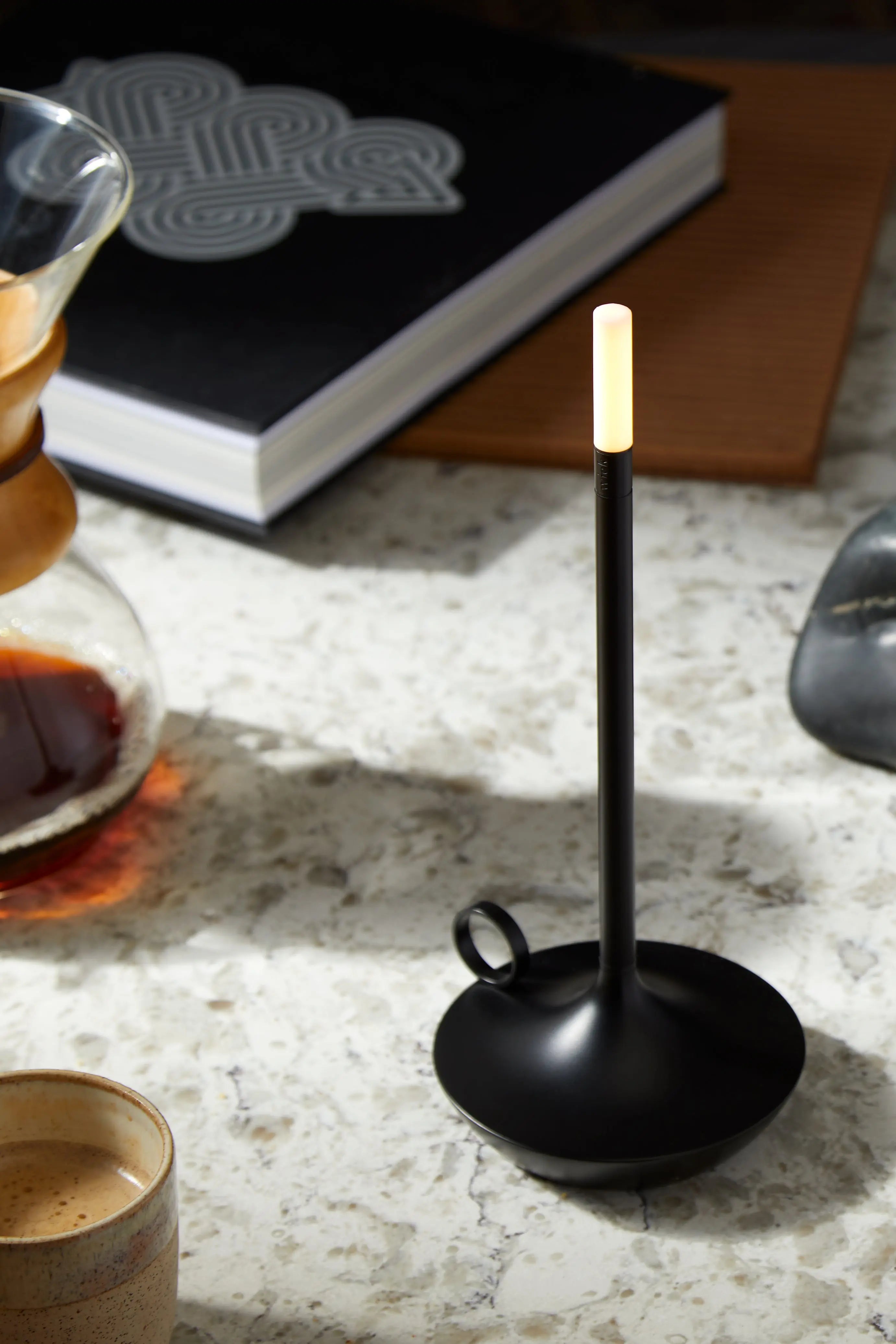 Graypants Wick portable table lamp, black - DesertRiver.shop