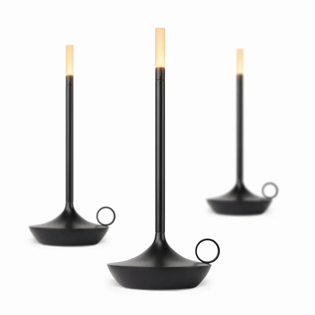 Graypants Wick portable table lamp, black - DesertRiver.shop