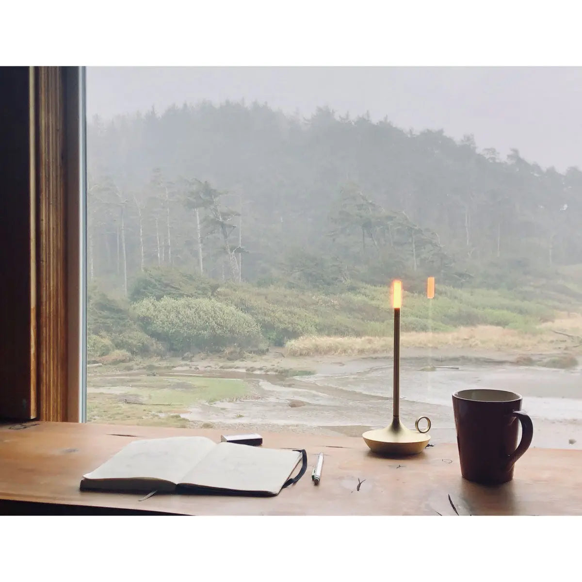 Graypants Wick portable table lamp, brass - DesertRiver.shop