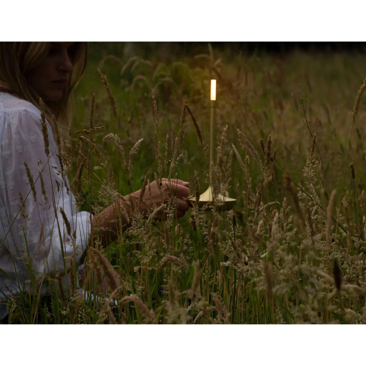 Graypants Wick portable table lamp, brass - DesertRiver.shop