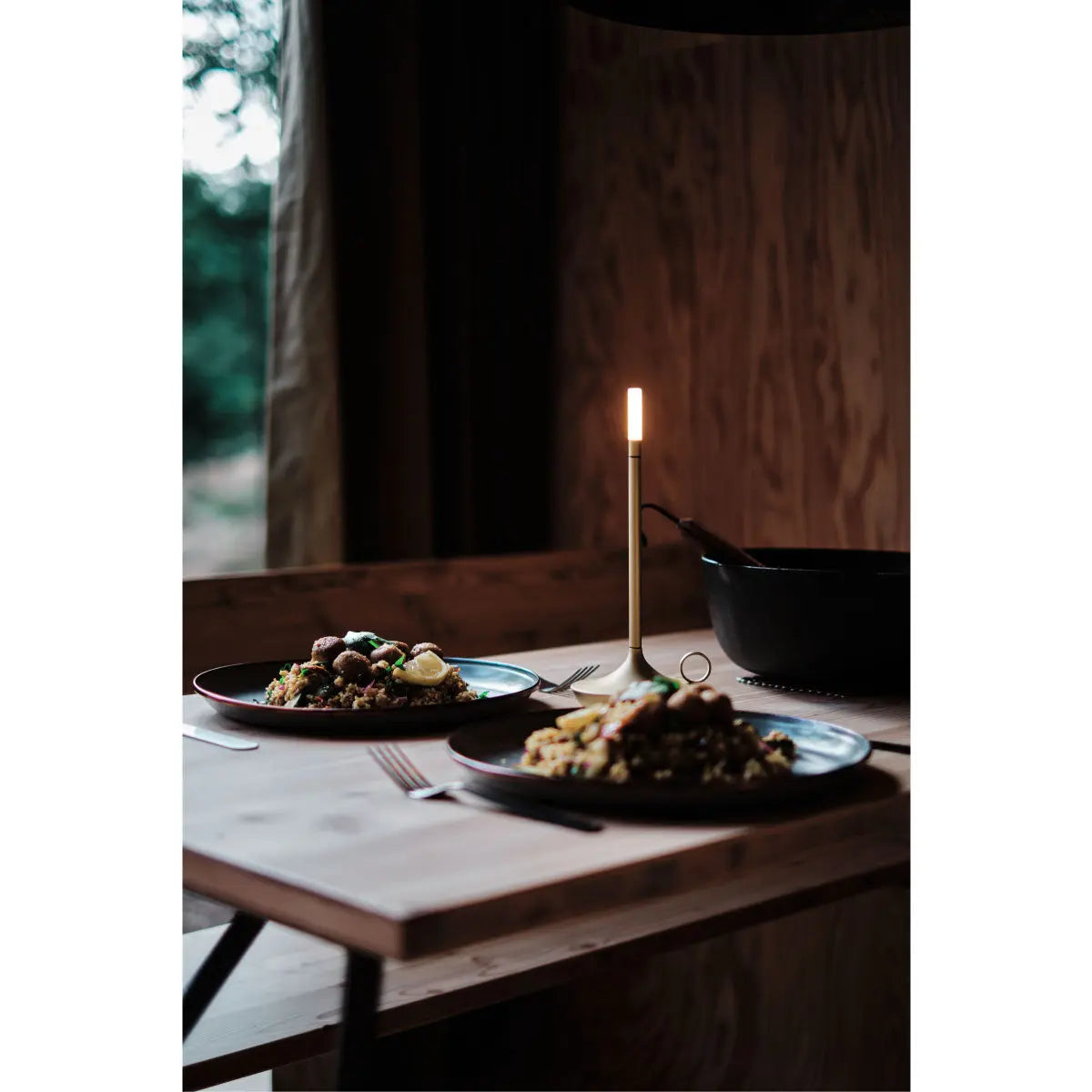 Graypants Wick portable table lamp, brass - DesertRiver.shop