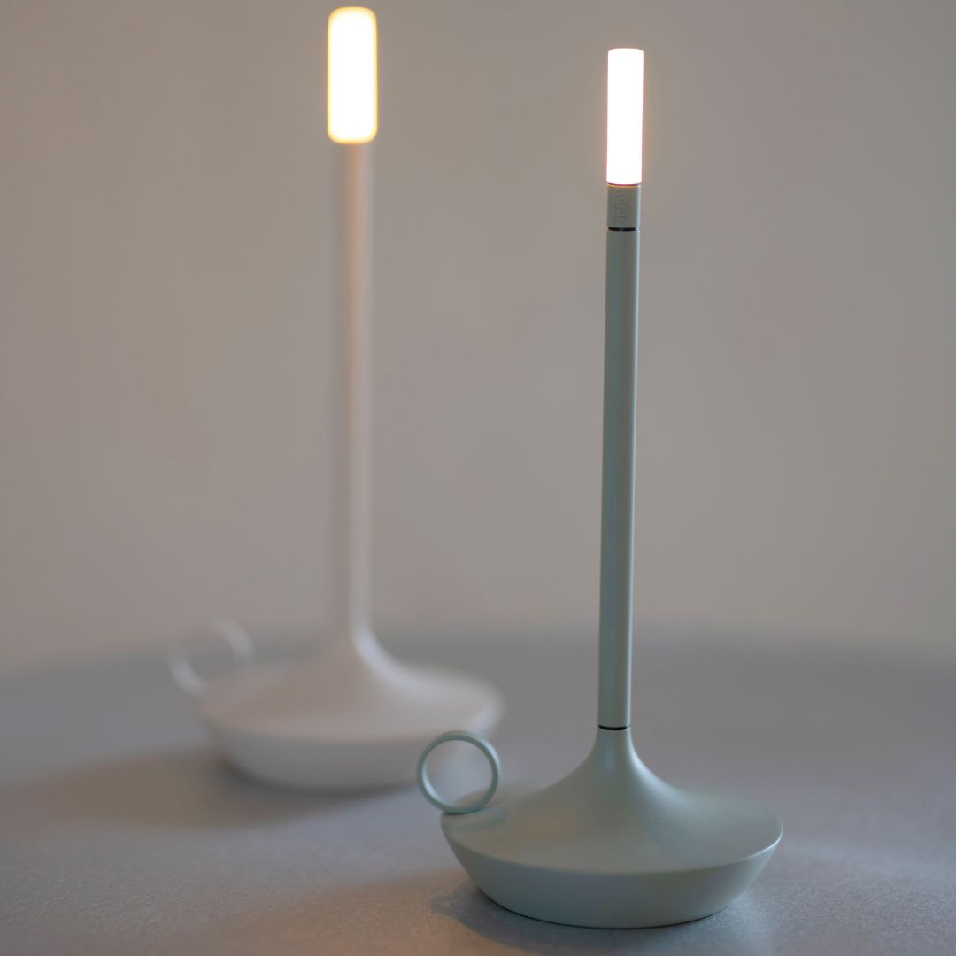 Graypants Wick Portable Table Lamp (Mist Gray)