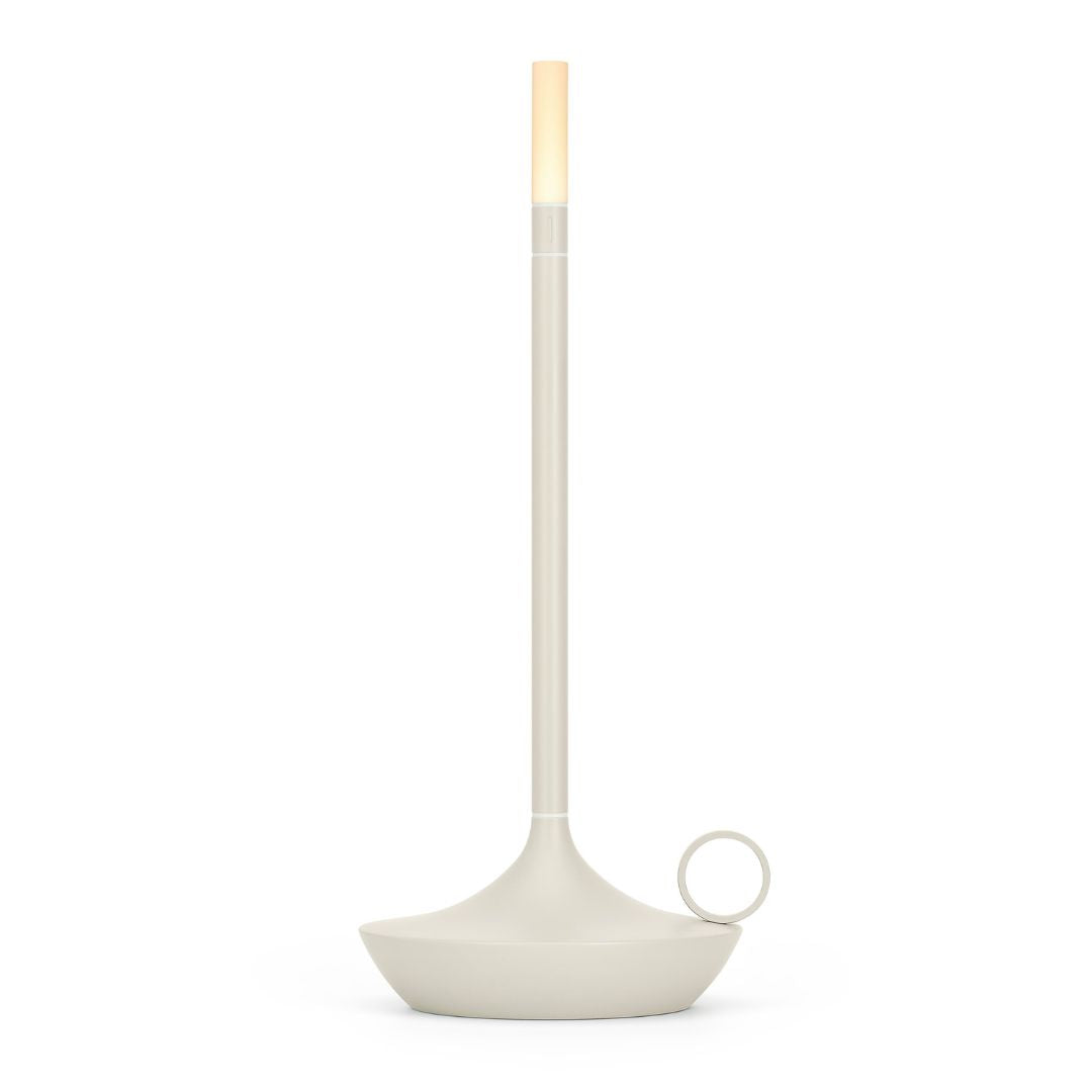 Graypants Wick Portable Table Lamp in Mist Gray, minimalist design from Table Lights.