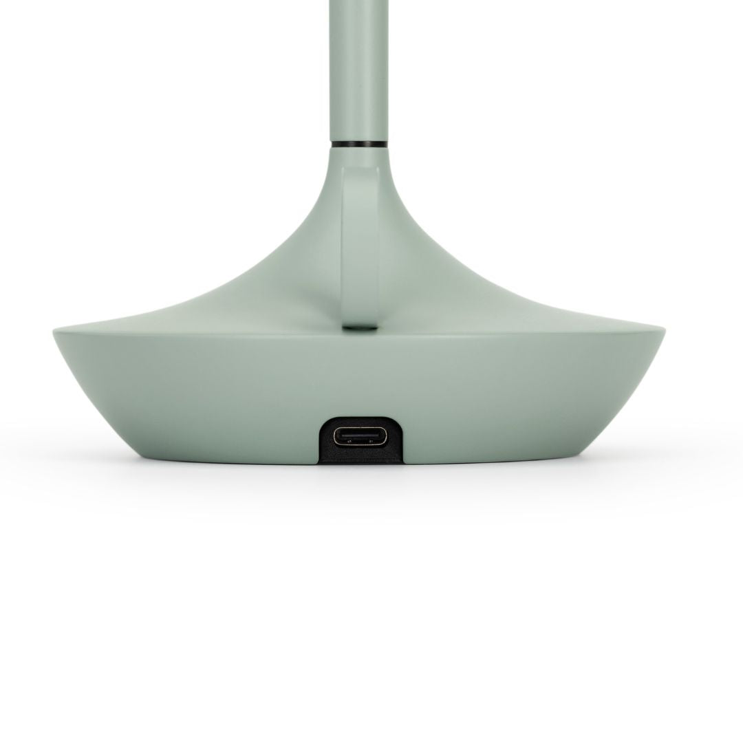 Graypants Wick Small Portable Table Lamp (Sage Green)