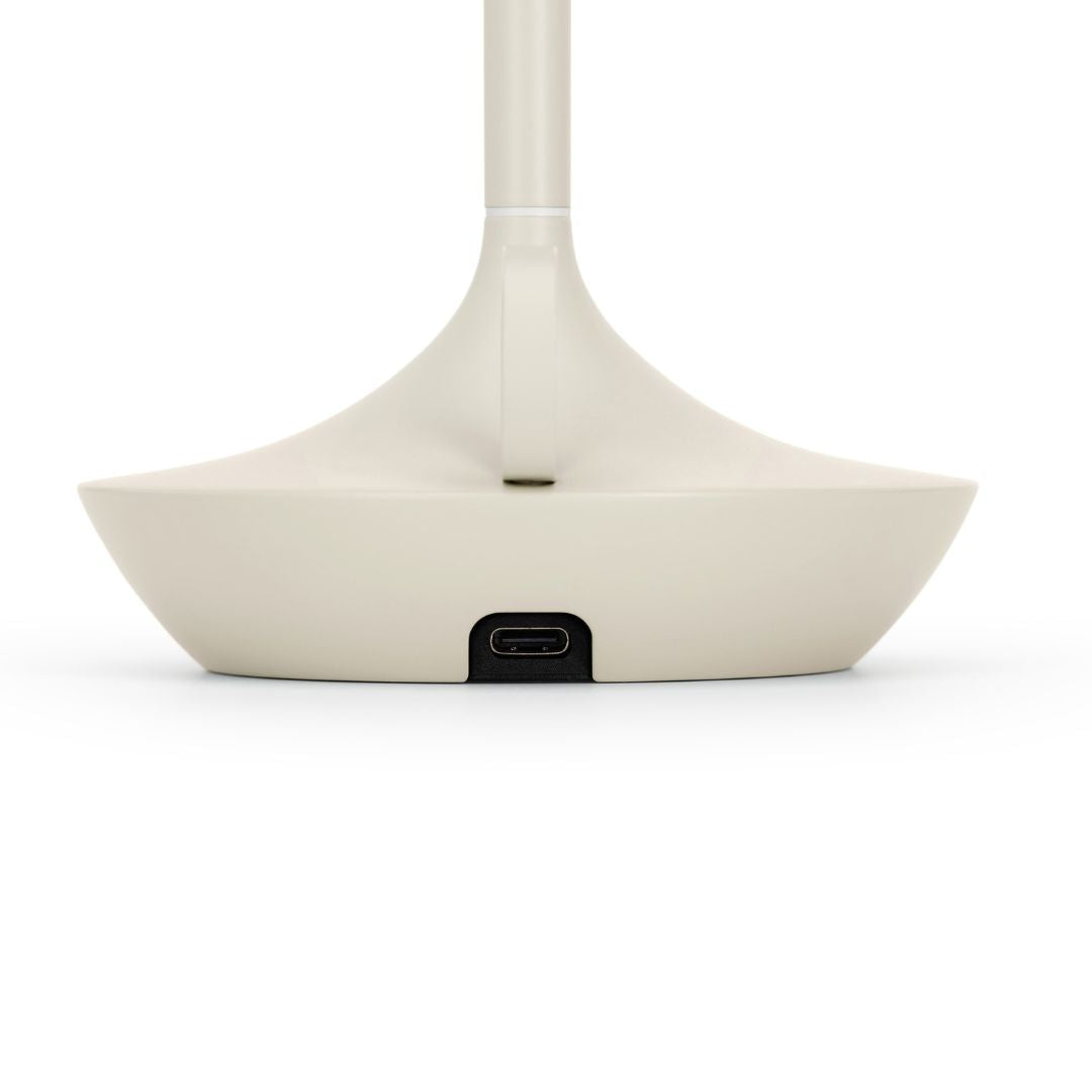 Graypants Wick Small Portable Table Lamp (Mist Gray)
