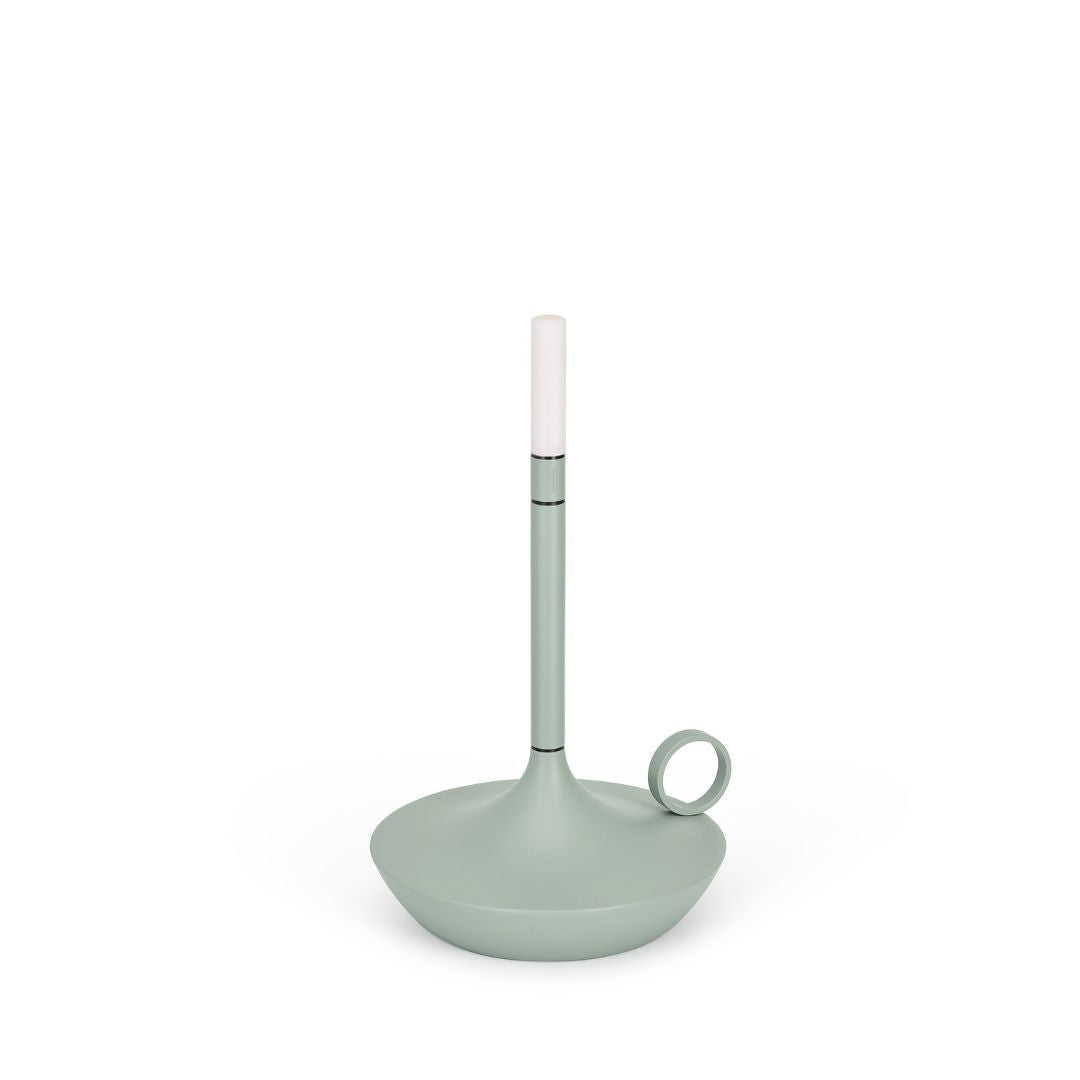 Graypants Wick Small Portable Table Lamp (Sage Green)