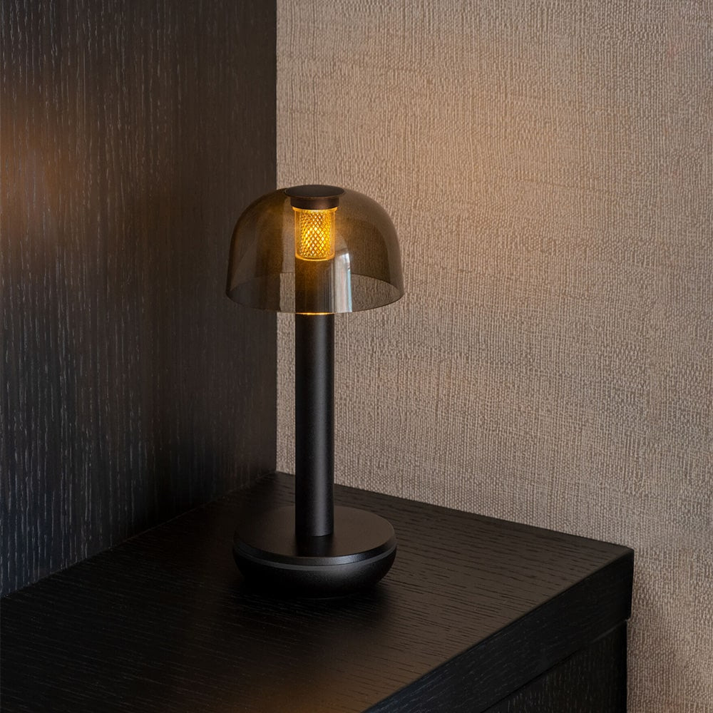 Humble Two table lamp, Black smoked