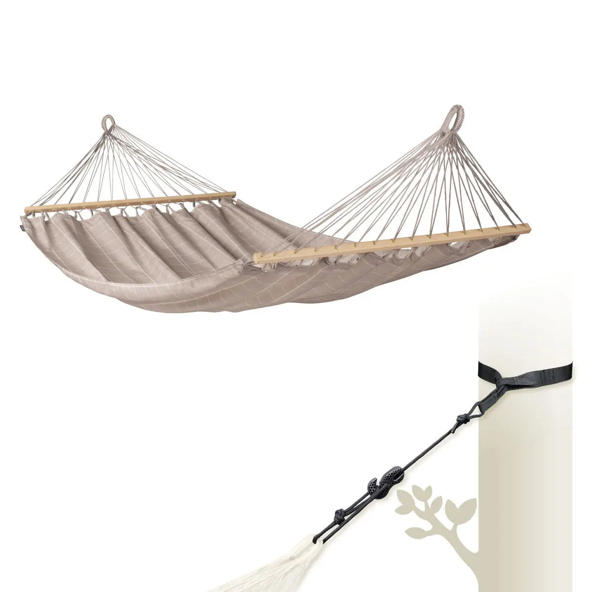LA SIESTA Alisio spreader bar hammock for outdoor, double - DesertRiver.shop