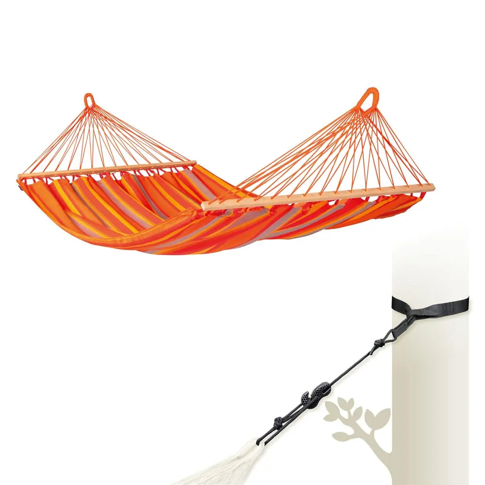 LA SIESTA Alisio spreader bar hammock for outdoor, double - DesertRiver.shop
