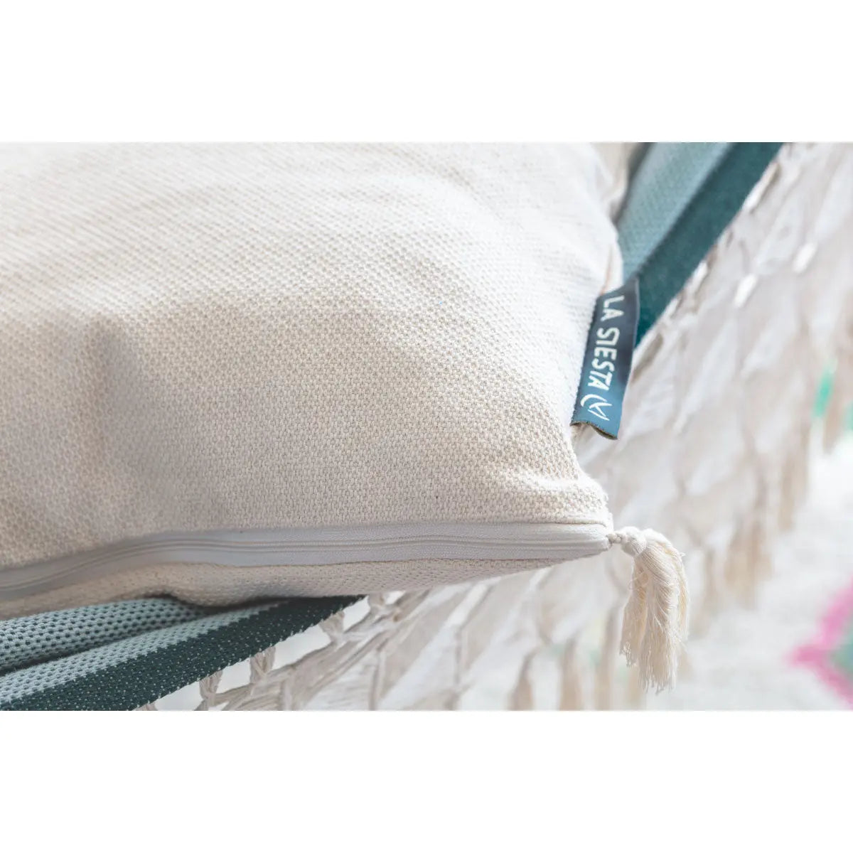 LA SIESTA Bencao organic cotton cushion - DesertRiver.shop