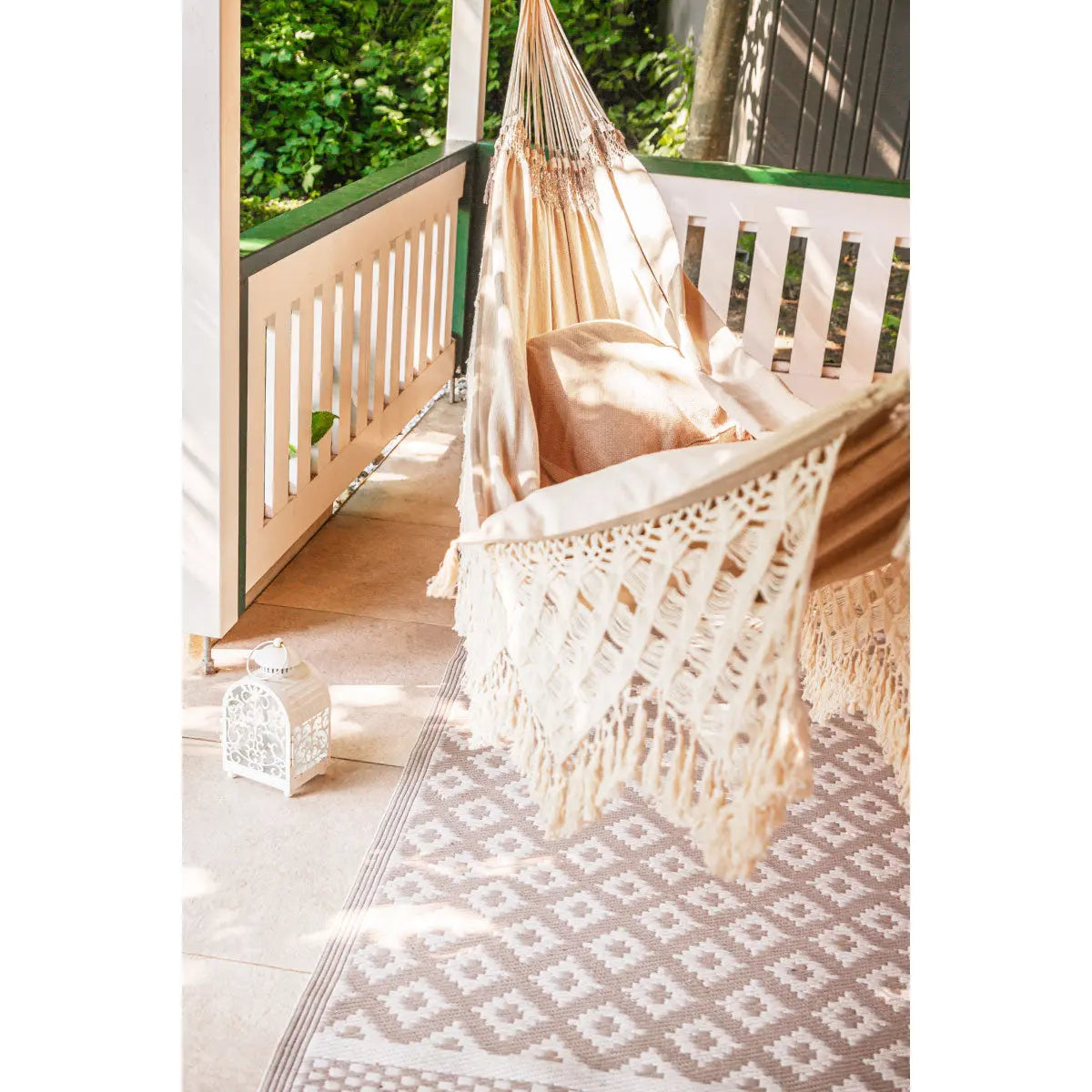 LA SIESTA Bencao organic cotton cushion - DesertRiver.shop