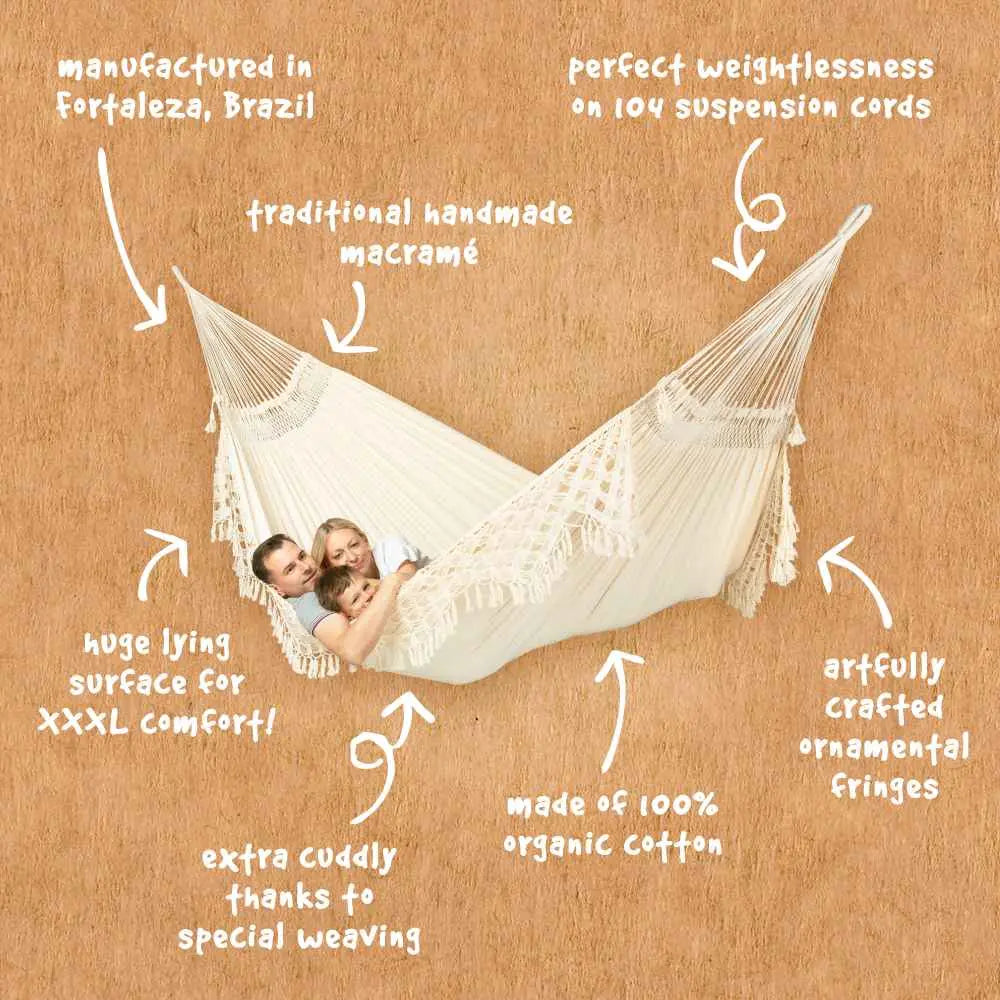 LA SIESTA Bossanova classic swing hammock, kingsize (180 cm width) La Siesta