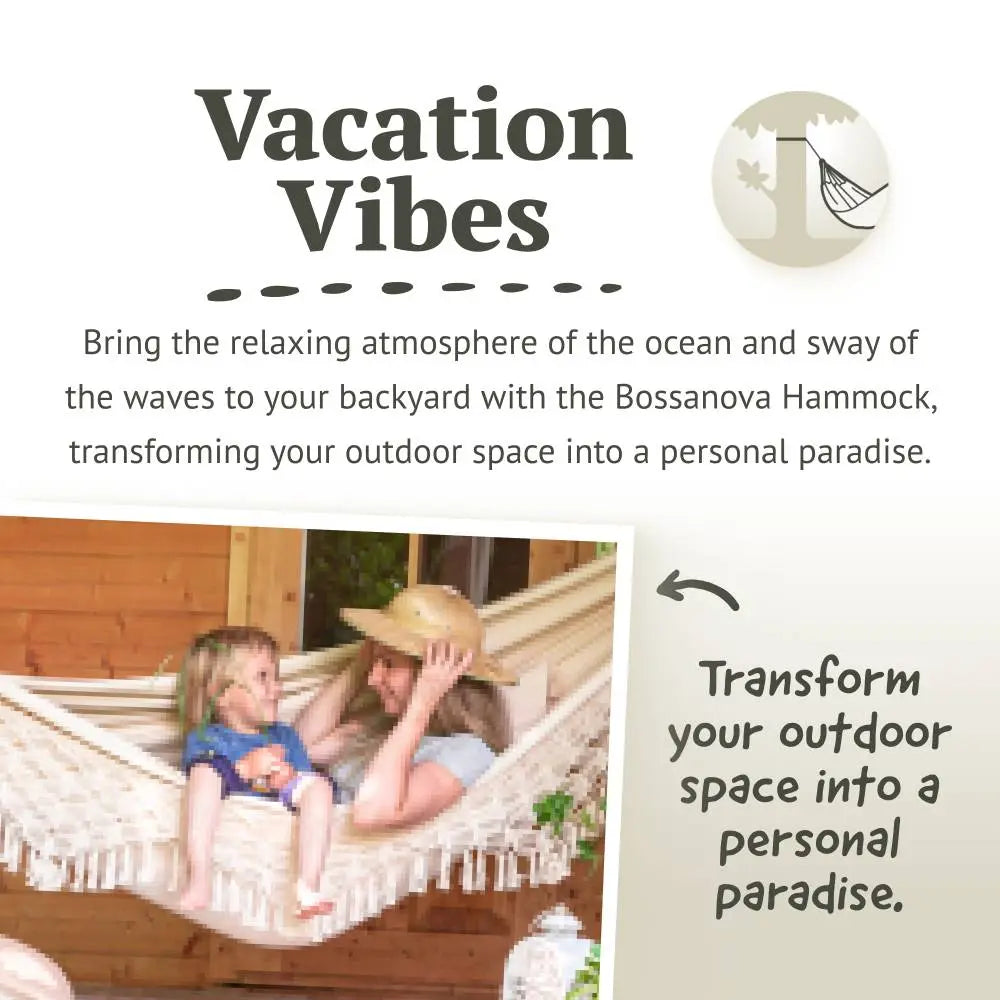 LA SIESTA Bossanova classic swing hammock, kingsize (180 cm width) La Siesta