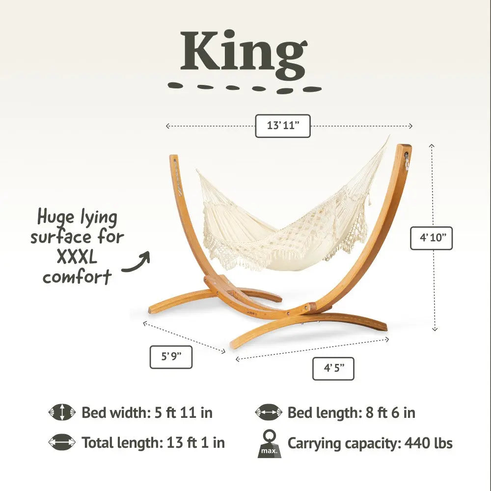 LA SIESTA Bossanova classic swing hammock, kingsize (180 cm width) La Siesta