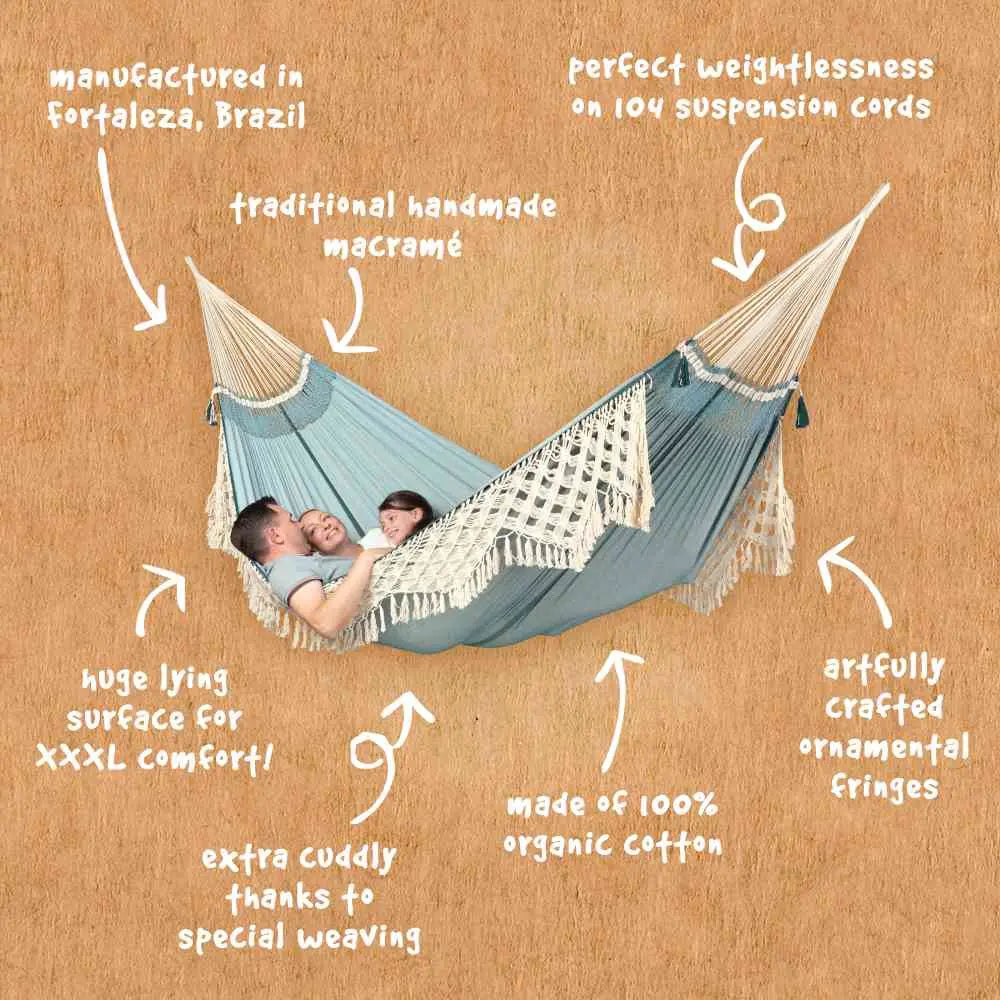 LA SIESTA Bossanova classic swing hammock, kingsize (180 cm width) La Siesta