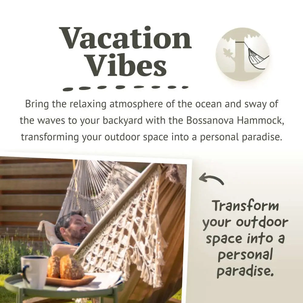 LA SIESTA Bossanova classic swing hammock, kingsize (180 cm width) La Siesta