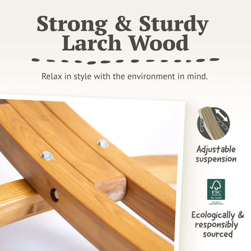 LA SIESTA Brisa classic swing hammock, double (160 cm width) - DesertRiver.shop