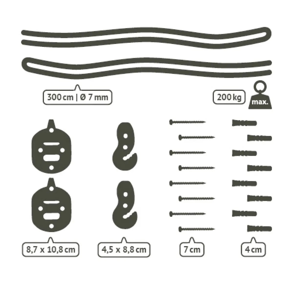LA SIESTA CasaMount multipurpose wall-mount suspension set for hammock - DesertRiver.shop