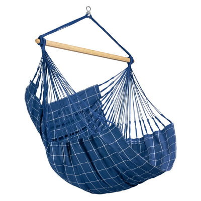 LA SIESTA Domingo Marine weather-resistant outdoor hammock chair, single - DesertRiver.shop