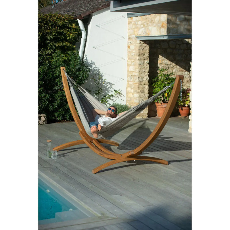 LA SIESTA Elipso Nature wooden stand for single hammock - DesertRiver.shop