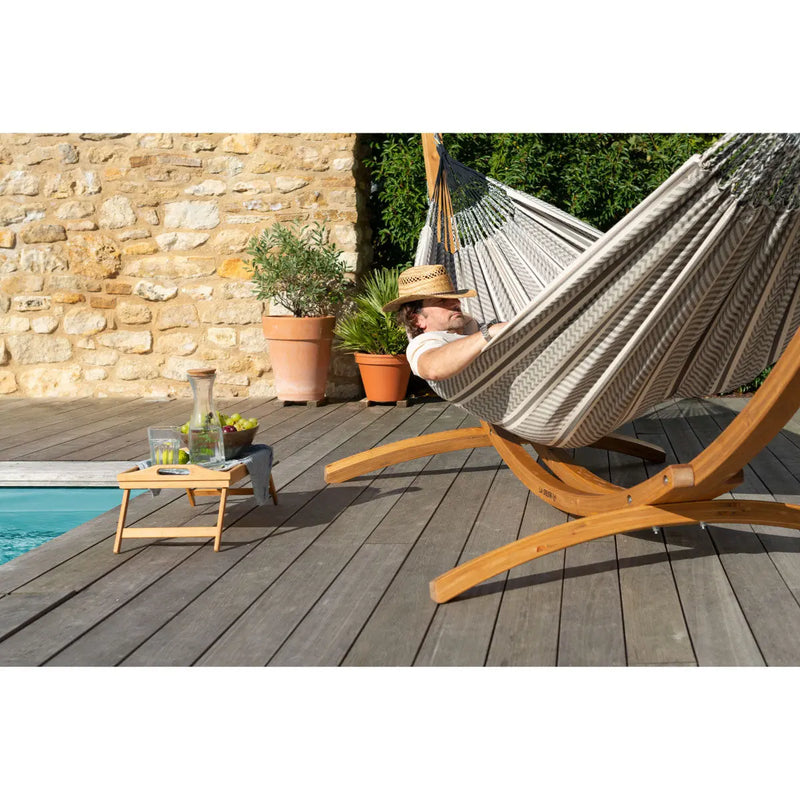 LA SIESTA Elipso Nature wooden stand for single hammock - DesertRiver.shop