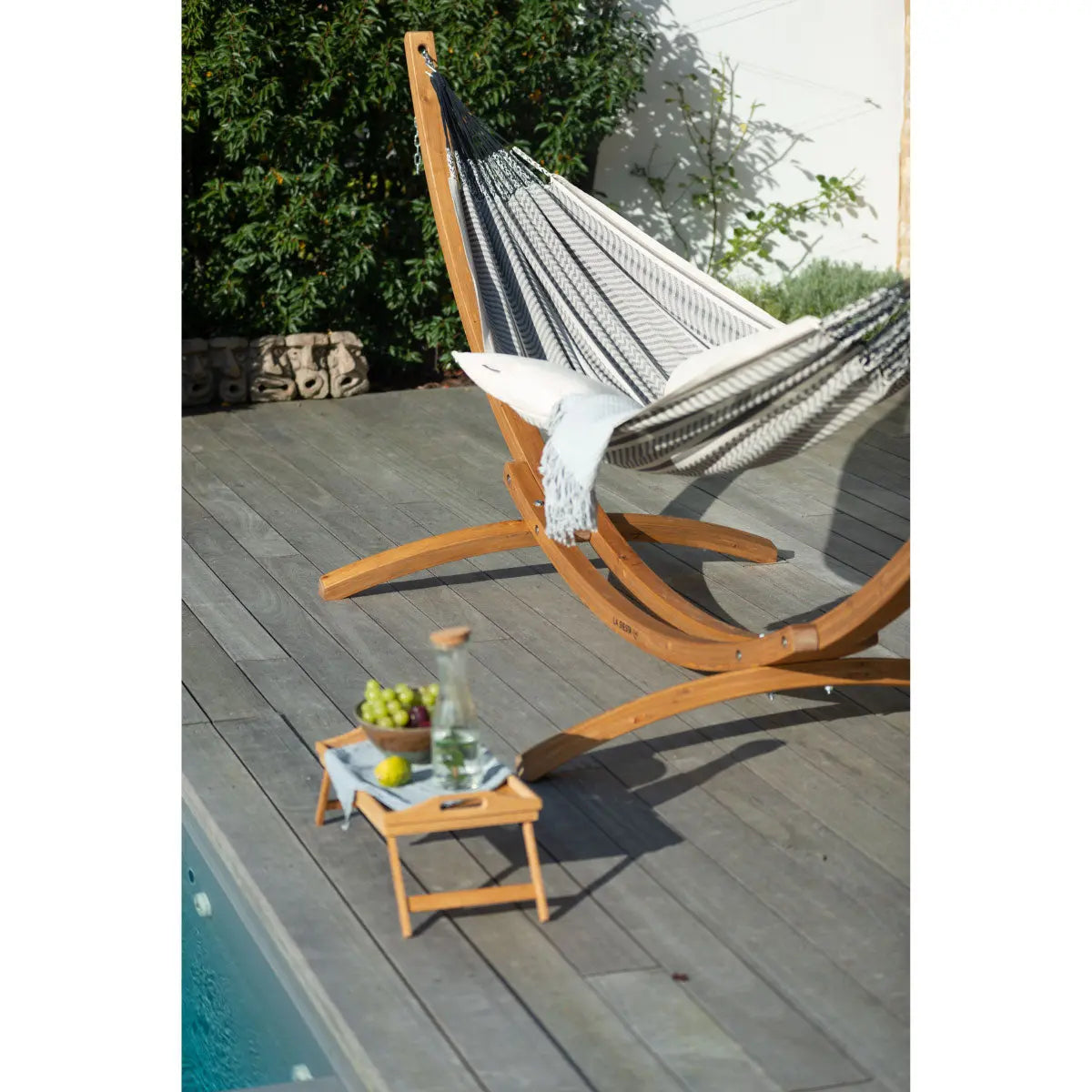 LA SIESTA Elipso Nature wooden stand for single hammock - DesertRiver.shop