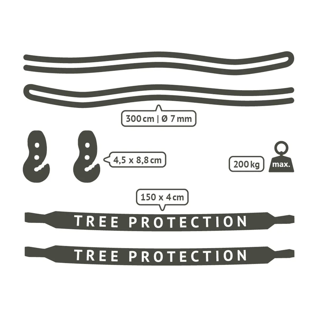 LA SIESTA TreeMount tree & pole suspension set for hammock - DesertRiver.shop