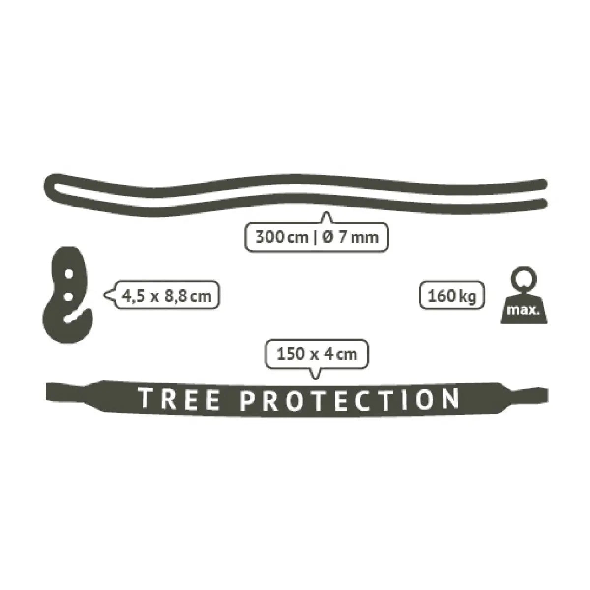 LA SIESTA TreeMount tree & pole suspension set for hammock chair - DesertRiver.shop