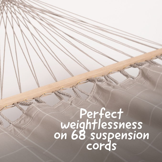 LA SIESTA Alisio spreader bar hammock for outdoor, double - DesertRiver.shop