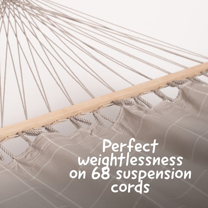 LA SIESTA Alisio spreader bar hammock for outdoor, double - DesertRiver.shop