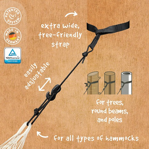 LA SIESTA Alisio spreader bar hammock for outdoor, double - DesertRiver.shop