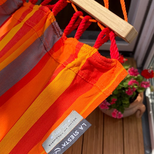 LA SIESTA Alisio spreader bar hammock for outdoor, double - DesertRiver.shop