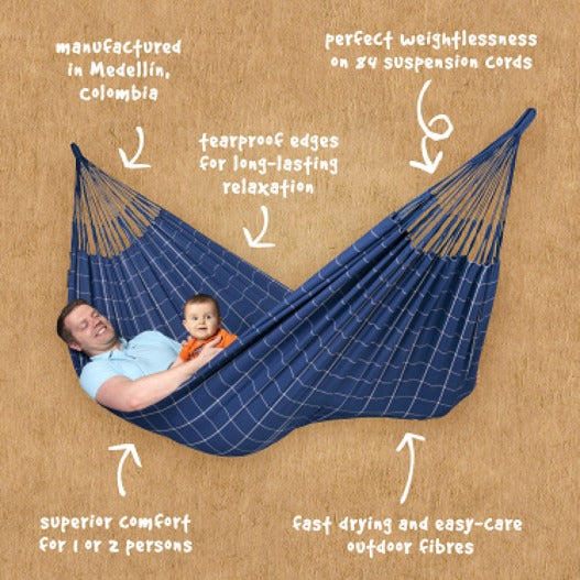 LA SIESTA Brisa classic swing hammock, kingsize (180 cm width) - DesertRiver.shop