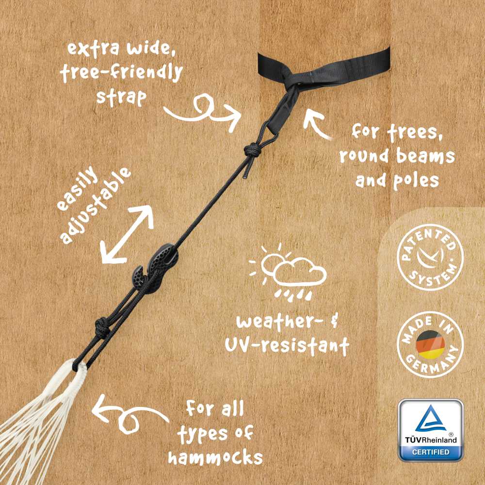 LA SIESTA Brisa classic swing hammock, double (160 cm width) - DesertRiver.shop