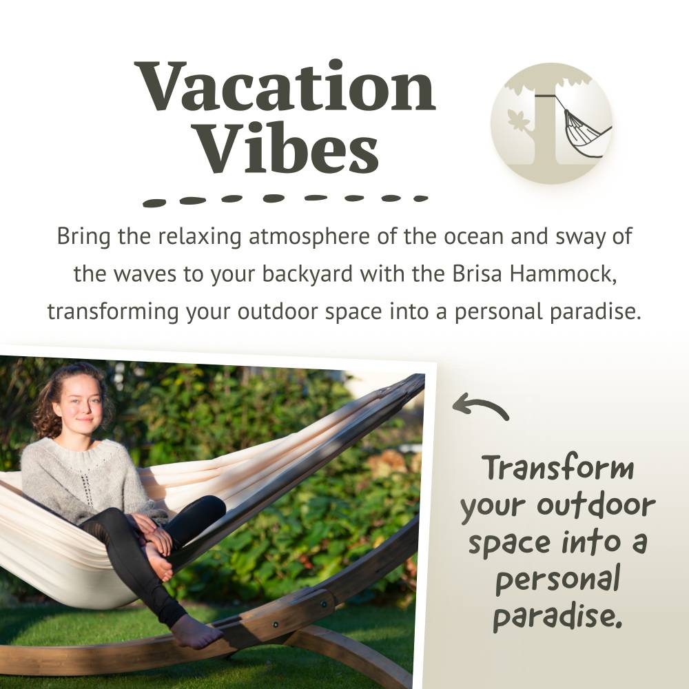 LA SIESTA Brisa classic swing hammock, kingsize (180 cm width) - DesertRiver.shop